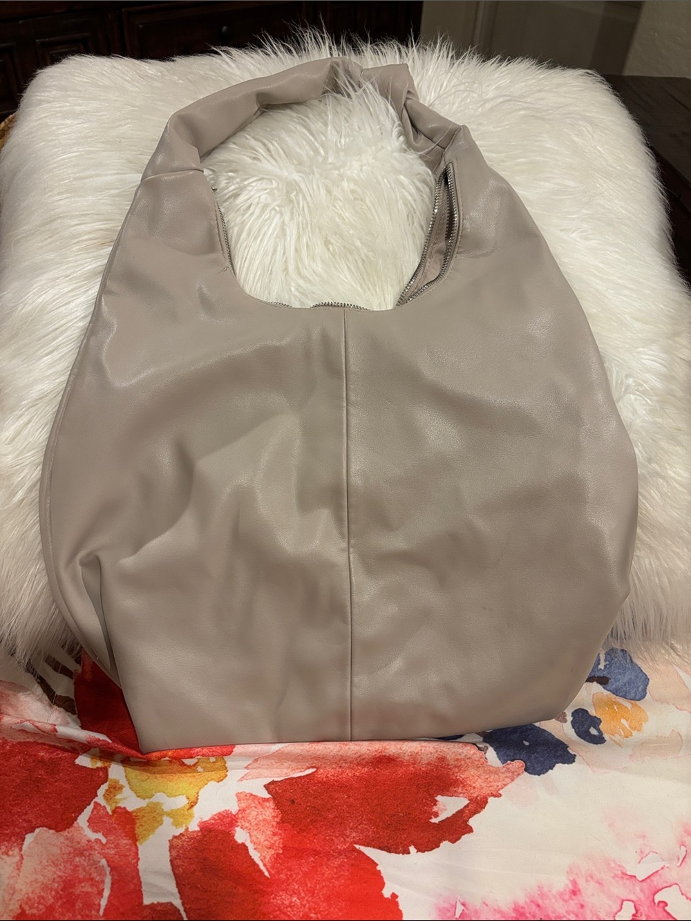 a new day Soft Taupe Hobo Shoulder Bag
